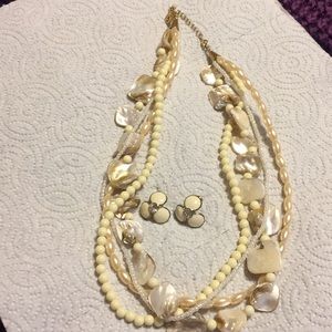 Beautiful summer necklace and earrings